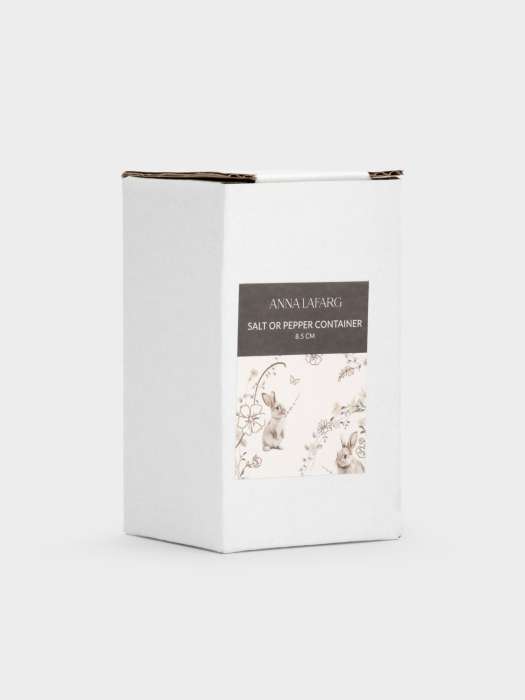 Емкость для соли или перца, 9 см, керамика, молочно-золотистая, Кролик с бантом, White Rabbit ANNA LAFARG ANLAF-DJIA-010825-5