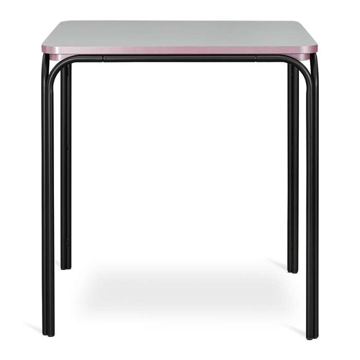 Стол обеденный ror, 70х70 см, черный/серый/розовый LATITUDE RORTBL_D_SQBKGRPK70