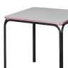 Стол обеденный ror, 70х70 см, черный/серый/розовый LATITUDE RORTBL_D_SQBKGRPK70