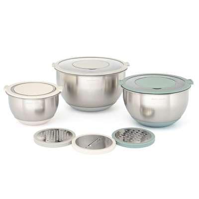 Набор стальных мисок balance с крышками и терками, 1,5 л/3 л/ 5 л Smart Solutions SS0000418