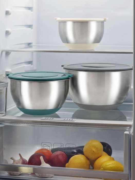 Набор стальных мисок balance с крышками и терками, 1,5 л/3 л/ 5 л Smart Solutions SS0000418