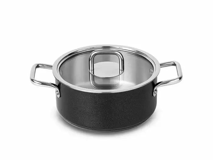Кастрюля 4,2л (24см) COMFORT GLASS BLACK SILAMPOS 63212JWR1024100
