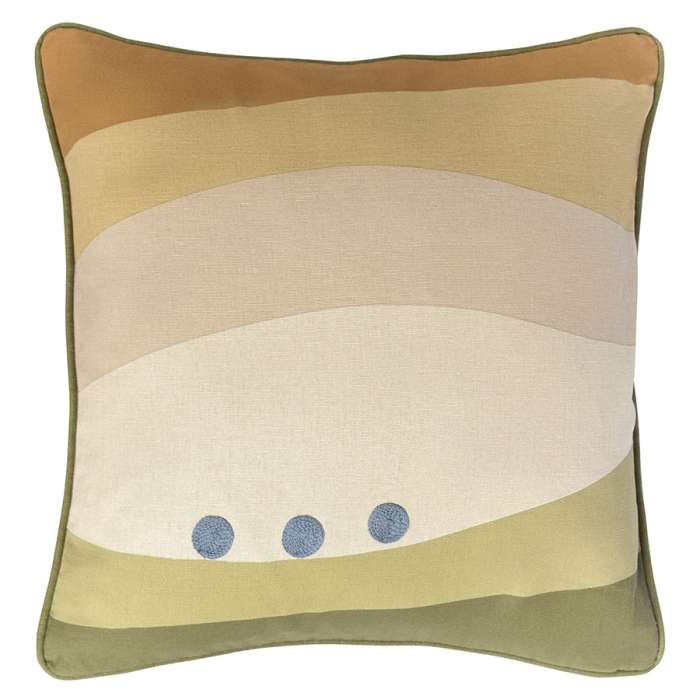 Чехол на подушку из хлопка с принтом rice plantation из коллекции terra, 45х45 см Tkano TK22-CC0010