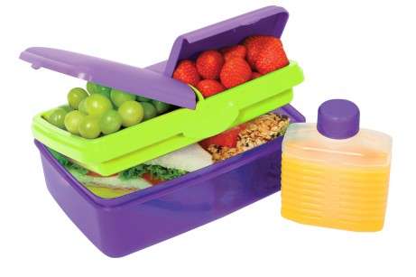 Ланчбокс 4-х секционный 1,5л с бутылкой SISTEMA LUNCH 3965