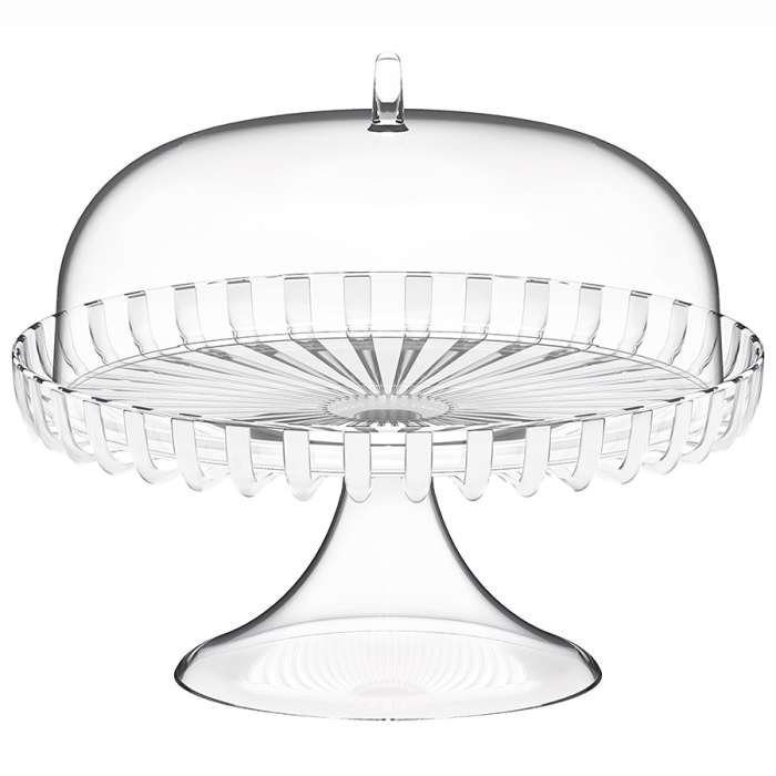 Блюдо для торта с крышкой dolcevita, D31 см, перламутровое Guzzini 12580042