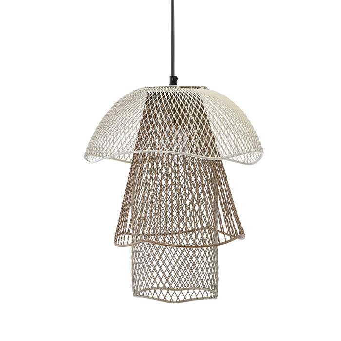 Светильник подвесной vinger, D28х37 см, белый/бежевый/золотой Bergenson Bjorn BB0000161