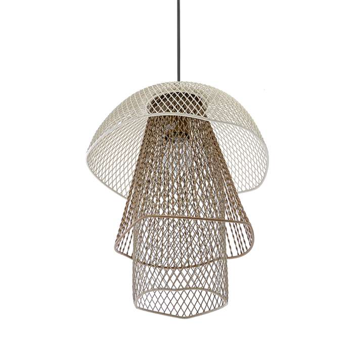 Светильник подвесной vinger, D28х37 см, белый/бежевый/золотой Bergenson Bjorn BB0000161