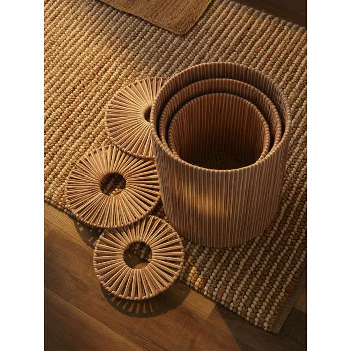 Корзина плетеная dholak beige из коллекции ethnic, размер l Tkano TK24-ST_BA0040