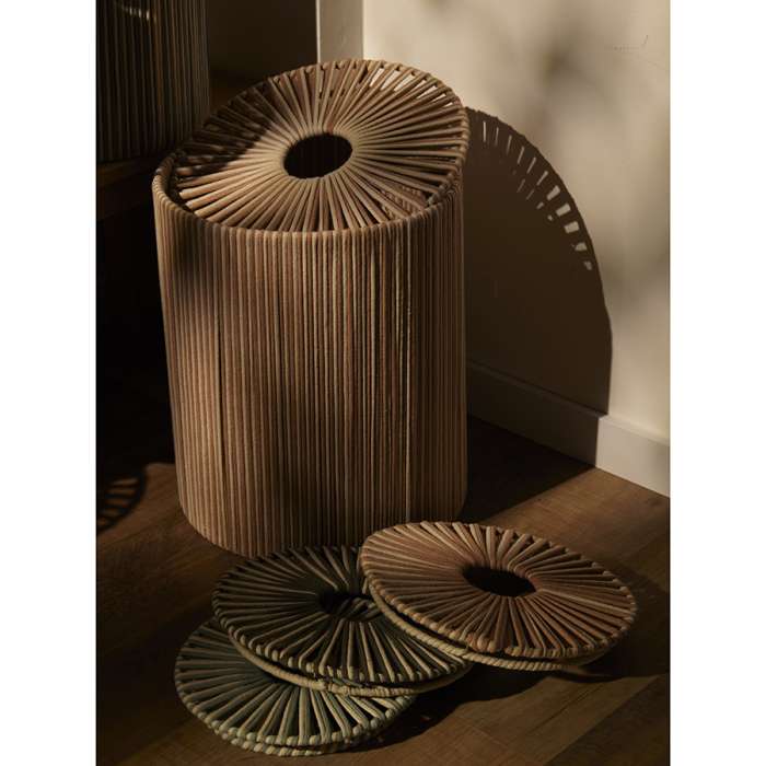 Корзина плетеная dholak beige из коллекции ethnic, размер l Tkano TK24-ST_BA0040