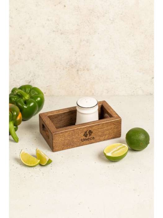 Подставка для солонки и перечницы дубовая 16х9х5 UNECA ДРБ-930/2