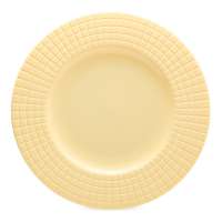 Тарелка обеденная Decor de table Луч 27 см, рельеф, фарфор, желтая