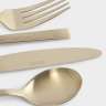 Столовые приборы, 6 персон, 24 предмета, сталь, золотистые, Beijing ANNA LAFARG ANLAF-HB089TCG-S