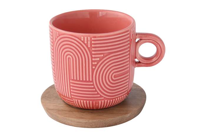 Набор из 2-х чашек Радуга, красная и жёлтая, 0,25 л EASY LIFE EL-R1781/TLO2