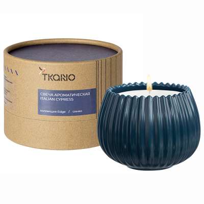 Свеча ароматическая italian cypress из коллекции edge, синий, 30 ч Tkano TK23-ARO0001