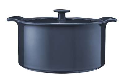 Кастрюля, 3 л, с крышкой, фарфор P, синяя, Indulgence MAXWELL &amp; WILLIAMS MW451-IA0377