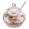 Сахарница с ложкой Weis 10 см, стекло W-14582