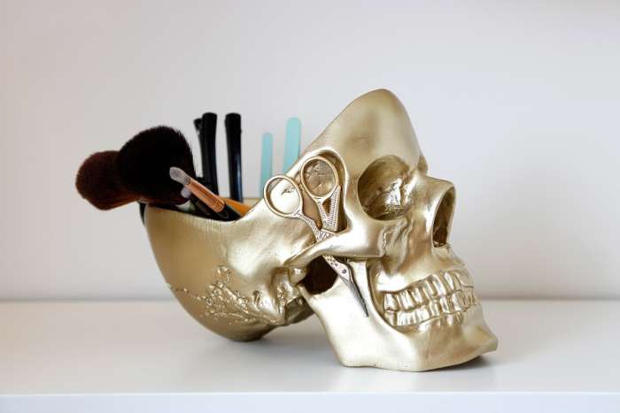 Органайзер для мелочей skull, золотой SUCK UK SK TIDYSKULL3
