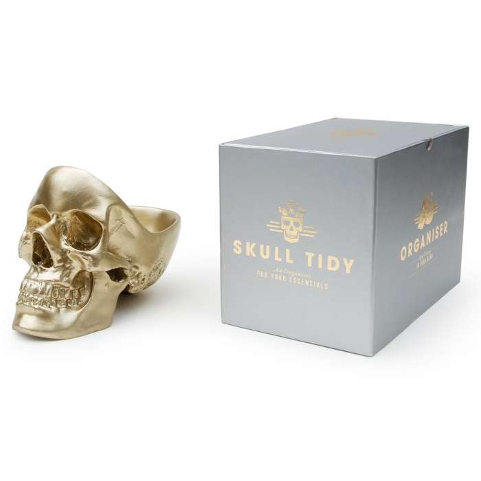 Органайзер для мелочей skull, золотой SUCK UK SK TIDYSKULL3
