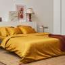 Простыня из премиального сатина горчичного цвета из коллекции essential, 240х270 см Tkano TK24-SH0027