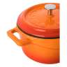 Кокотница с крышкой LAVA d10 см, 350 мл, чугун, оранжевая LV Y TC 10 K2 O