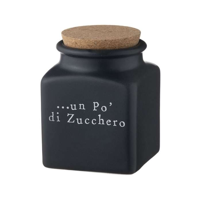 Ёмкость для сахара с крышкой Nero Easy 14.5 см Nuova Cer 9064/2-EAB