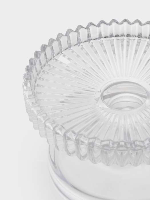 Подсвечник, 9 см, двусторонний, для тонкой/цилиндрической свечи, на ножке, стекло, Saltaire ANNA LAFARG ANLAF-HB-CY7236