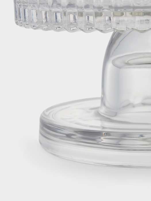 Подсвечник, 9 см, двусторонний, для тонкой/цилиндрической свечи, на ножке, стекло, Saltaire ANNA LAFARG ANLAF-HB-CY7236