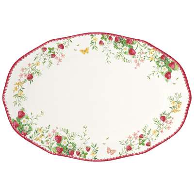 Блюдо овальное jardin des fraises, 36х25 см Easy Life R3415/JARF