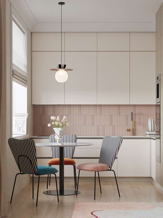 Стол обеденный trond, D100 см, белый мрамор/черный Bergenson Bjorn BB0000487