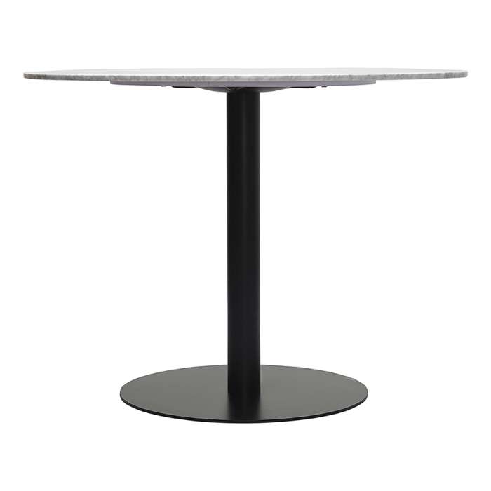 Стол обеденный trond, D100 см, белый мрамор/черный Bergenson Bjorn BB0000487