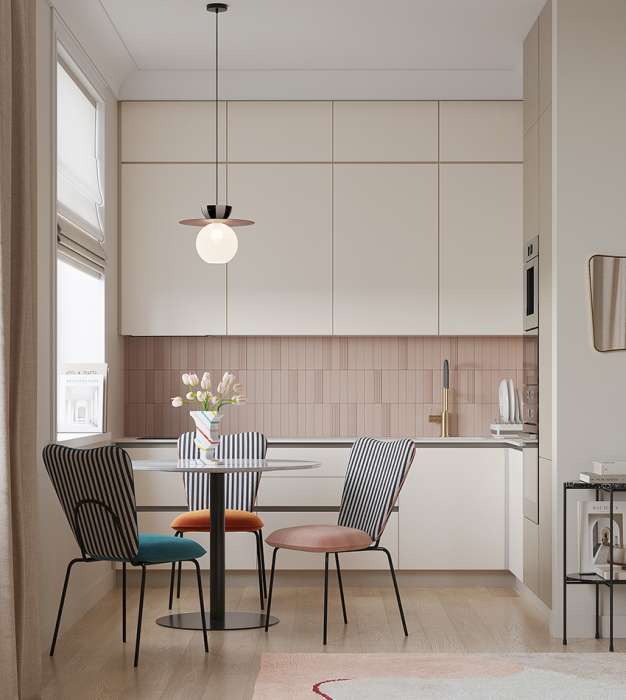 Стол обеденный trond, D100 см, белый мрамор/черный Bergenson Bjorn BB0000487