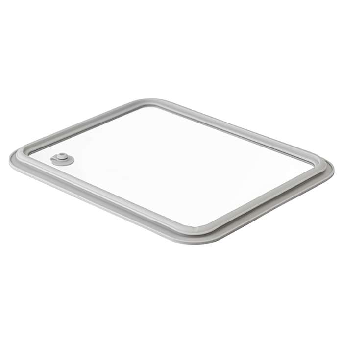 Контейнер для запекания и хранения стеклянный с вакуумным эффектом, 2,6 л, светло-серый Smart Solutions SS0000229