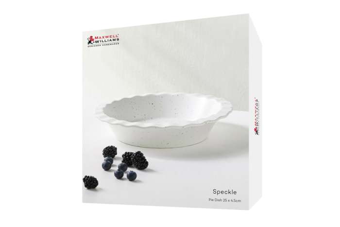 Форма для запекания, 25 см, фарфор P, круглая, молочная, в крапинку, Speckle MAXWELL & WILLIAMS MW451-IA0330