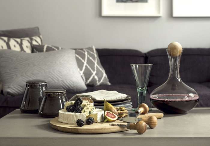 Набор тарелок для закуски Nature черные, 2 шт SAGAFORM 5018064