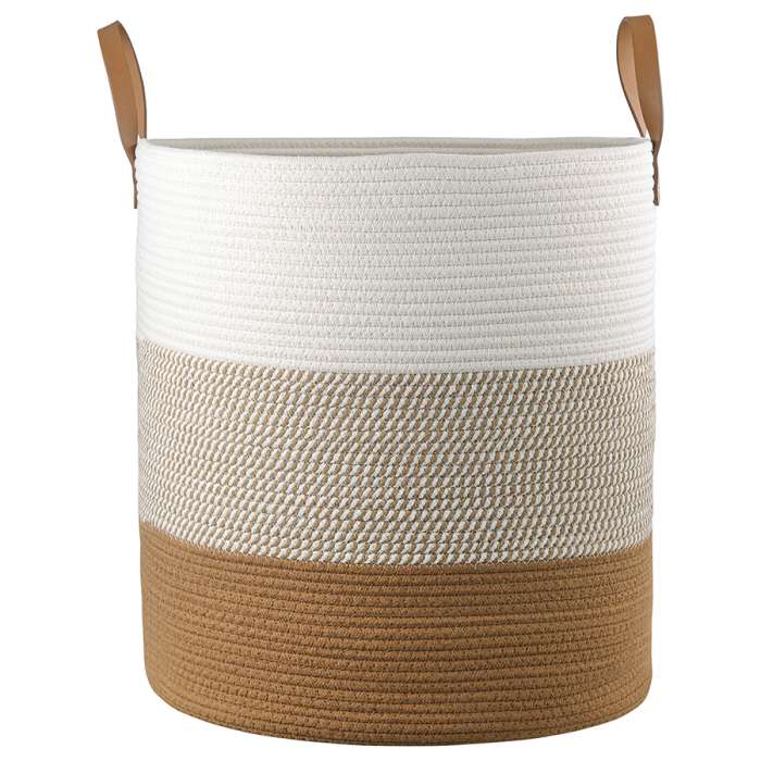 Корзина для хранения moen D45х50 см, бежевая/горчичная Bergenson Bjorn TL-BB-BSKMN-CTN-45