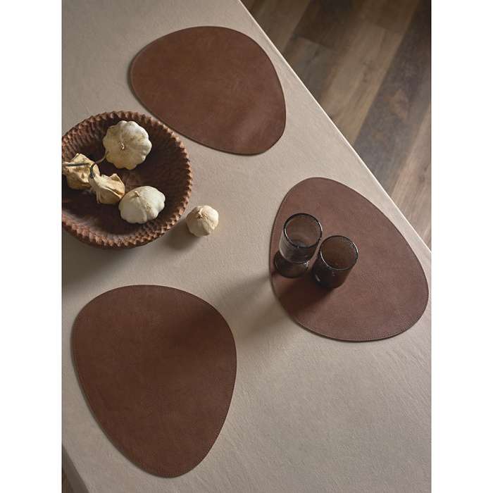 Набор из 2-х двухсторонних сервировочных салфеток drop, 33х41 см, синий/коричневый Liberty Jones LJ0000470