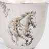 Кружка, 320 мл, 2 шт, фарфор N, белая, с серебристым кантом, Конь, White horse ANNA LAFARG ANLAF-FXY-160128-3