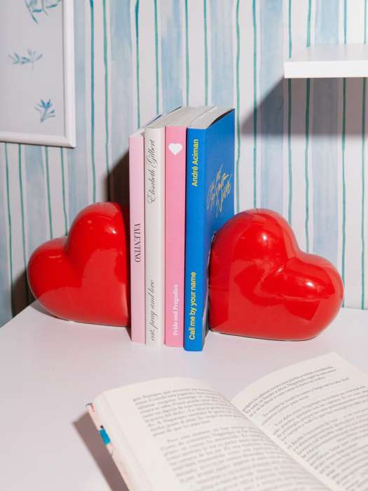 Держатель для книг love, 14х14 см, красный, 2 шт. DOIY DYBELORE