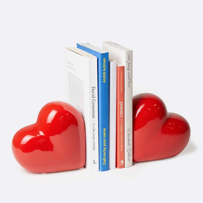 Держатель для книг love, 14х14 см, красный, 2 шт. DOIY DYBELORE