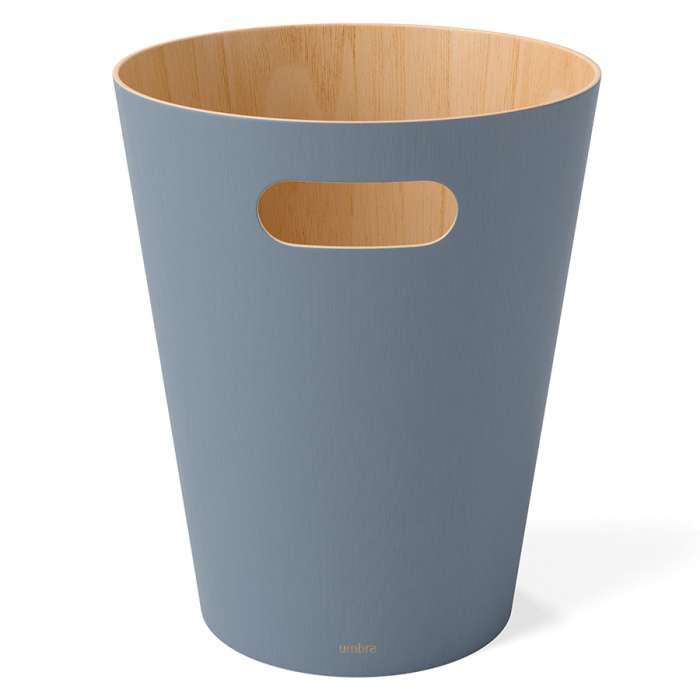 Корзина для мусора woodrow, 7,5 л, серо-голубая UMBRA 082780-1050