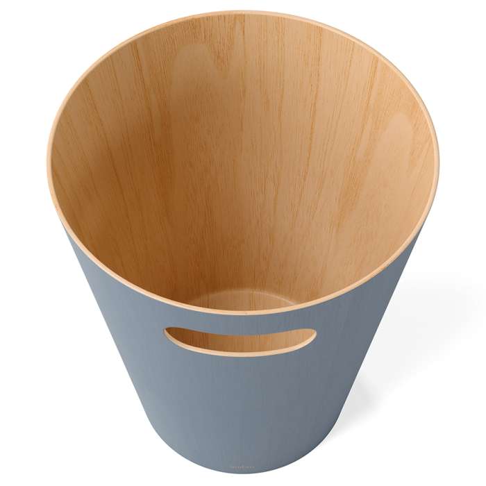 Корзина для мусора woodrow, 7,5 л, серо-голубая UMBRA 082780-1050