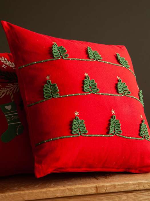 Чехол на подушку christmas forest из коллекции new year essential, 45х45 см Tkano TK25-CC0024