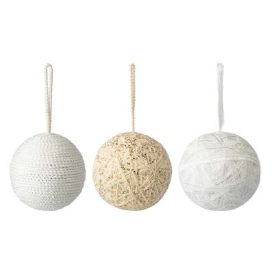 Набор ёлочных украшений white elegance коллекции new year essential, 3 шт. Tkano TK24-NY_DEC0015
