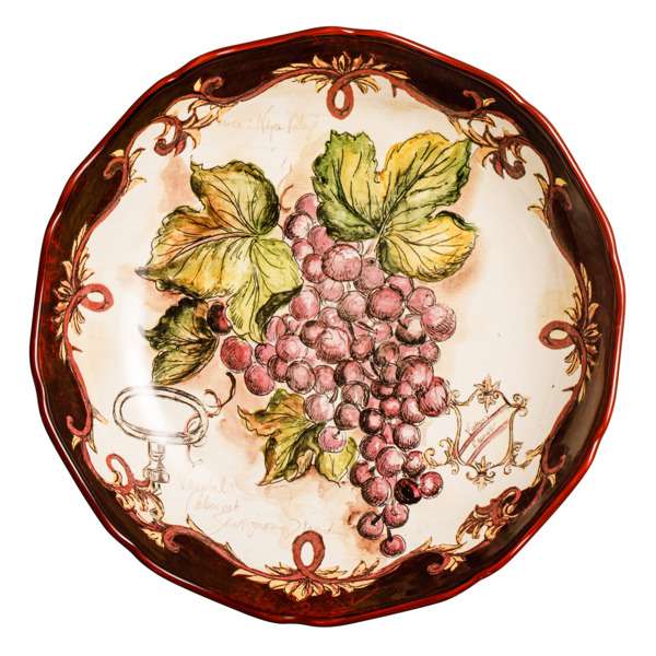 Блюдо глубокое Certified Int. Виноделие 33,5 см, керамика CER23744