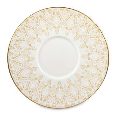 Блюдце для чашки чайной Narumi Аврора Шампань 16,5 см, фарфор костяной