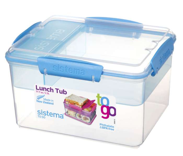 Контейнер двухуровневый с разделителями 2,3л SISTEMA TO-GO 21665
