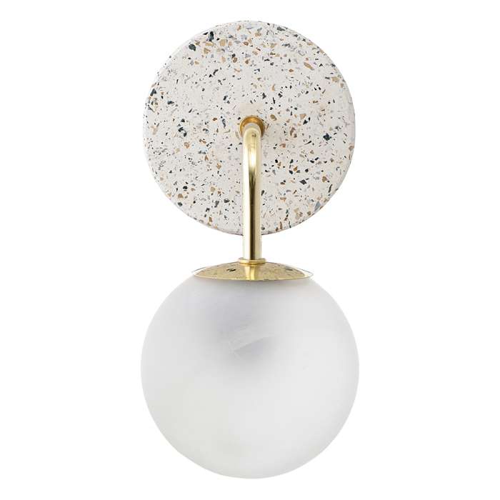 Светильник настенный skum, 32x15,5x22 см, белый/золотой Bergenson Bjorn BB0000170