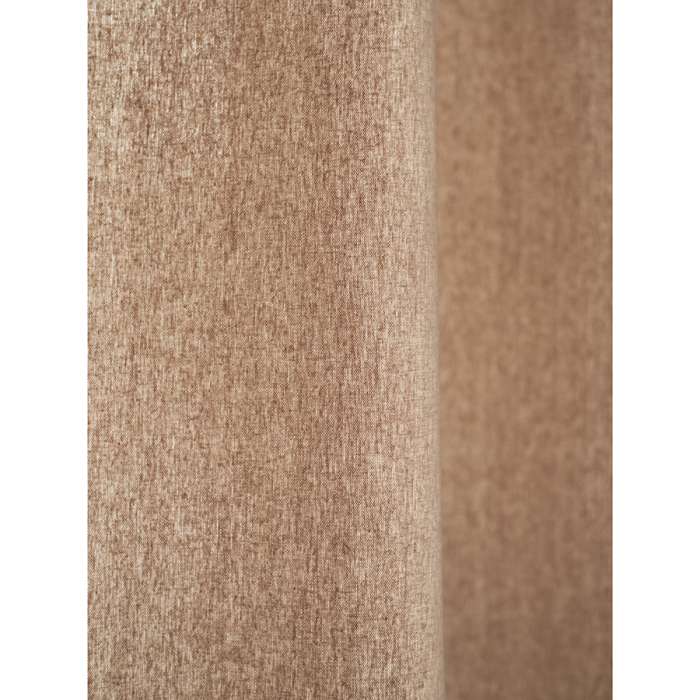 Штора из хлопка с помпонами бежево-серого цвета из коллекции essential, 150х290 см Tkano TK23-CUR0002