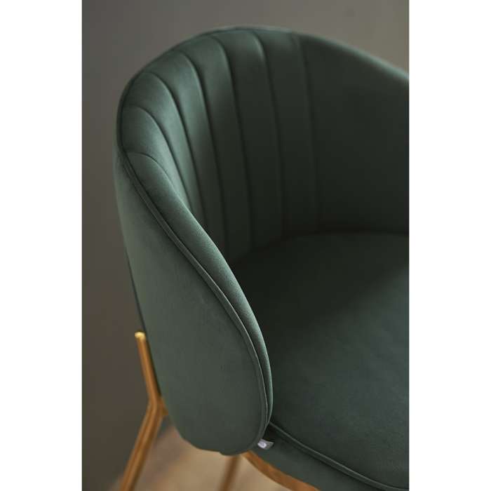 Стул полубарный coral, велюр, темно-зеленый Bergenson Bjorn BB0000703
