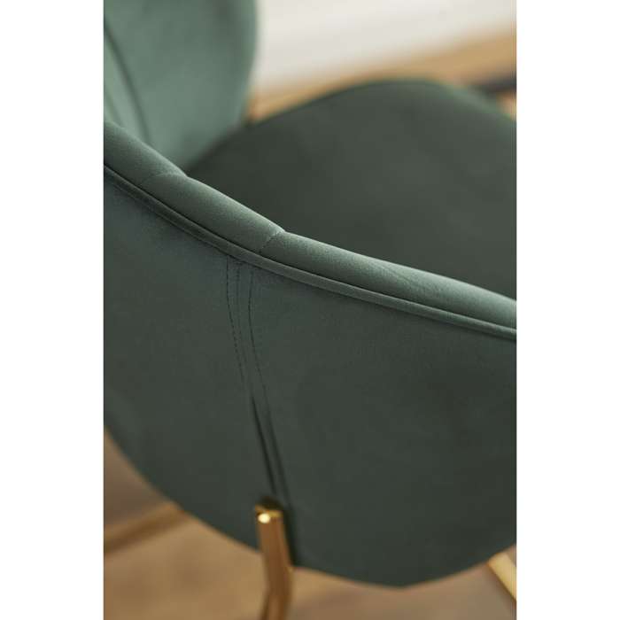 Стул полубарный coral, велюр, темно-зеленый Bergenson Bjorn BB0000703